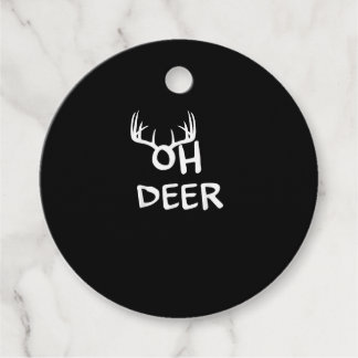 Étiquettes Cadeau Oh Deer Hunter Rustic Outdoor Design