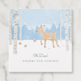 Étiquettes Cadeau Oh Deer - Merci d'être venu !