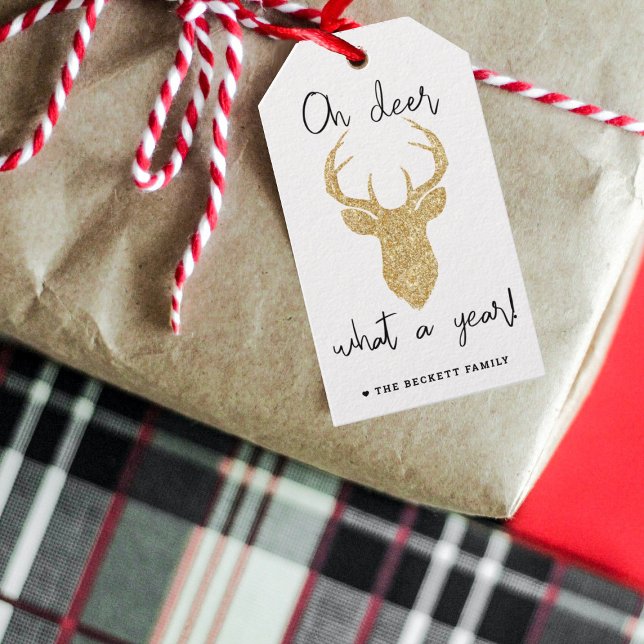 Étiquettes-cadeau Oh Mon Dieu, Quel An ! Fêtes de Noël amusantes (Créateur téléchargé)