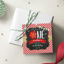Étiquettes Cadeau Oh Quel Amusement D'Être Un ! Noël 1er anniversair