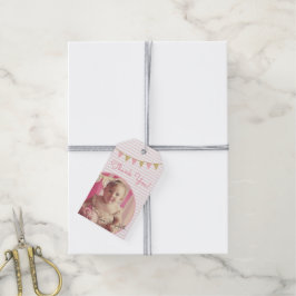 Étiquettes-cadeau Oh, quel plaisir d'être UN Merci rose et or