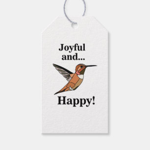 Étiquettes-cadeau Oiseau de mer personnalisé Joyeux et heureux amour