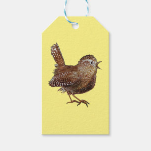 Étiquettes-cadeau Oiseau Wren (Troglodytes Troglodytes)