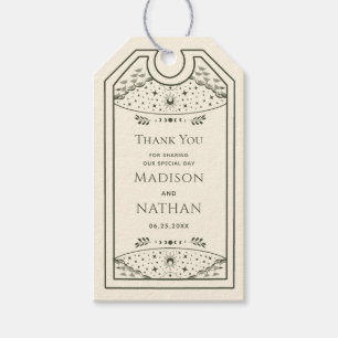 Étiquettes-cadeau Olive Elegant Mariage de Tarot gothique