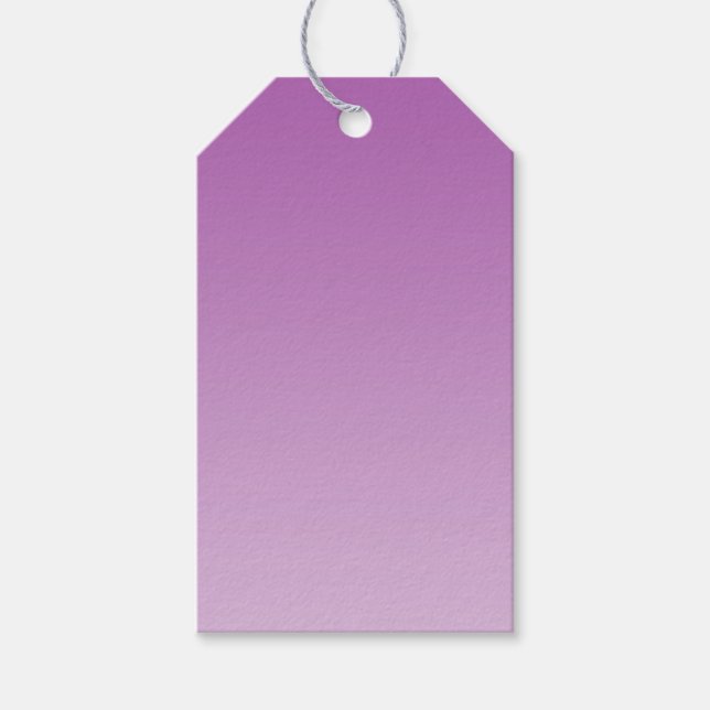 Étiquettes-cadeau Ombre pourpre souple (Devant)