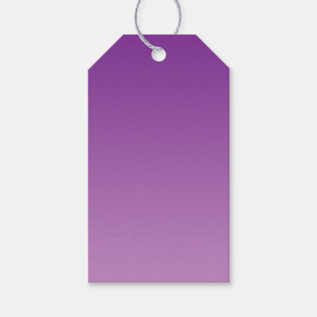 Étiquettes-cadeau Ombre violet (Devant)