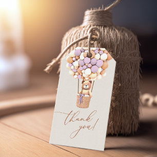 Étiquettes-cadeau On Peut Attendre ! Balises cadeaux baby shower