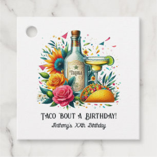 Étiquettes Cadeau « On se régale pour un anniversaire ! » Fiesta