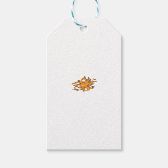 Étiquettes-cadeau Orange jaunâtre, Jaune orangé (Devant)