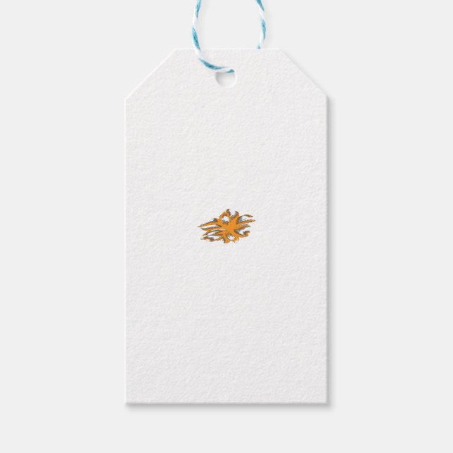 Étiquettes-cadeau Orange jaunâtre, Jaune orangé (Devant)