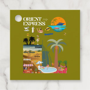 ÉTIQUETTES CADEAU ORIENT EXPRESS  ÉTIQUETTE-CADEAU