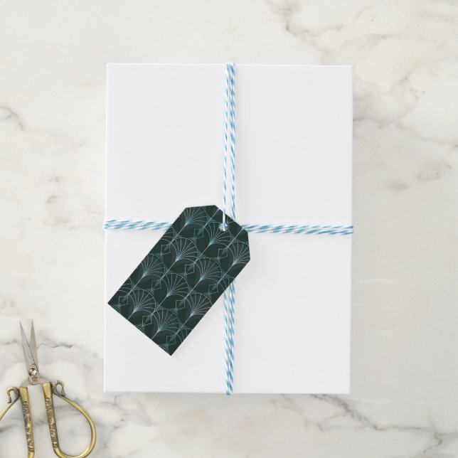 Étiquettes-cadeau Ornements de luxe 34 (Avec de laficelle)