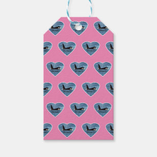 Étiquettes-cadeau Orque Aquarius Personnalisable Baleine Tueuse Rose
