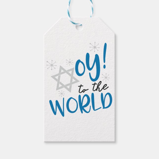Étiquettes-cadeau Oy to the World (Devant)
