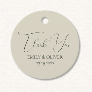 Étiquettes Cadeau Oyster Shells Wedding Favor Tags
