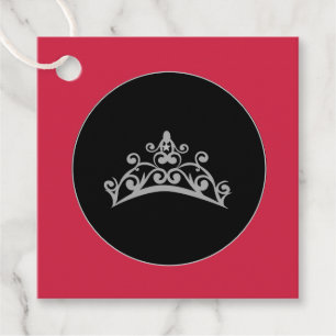 Étiquettes Cadeau Pageant Tiara Crown Gift-FavorTag