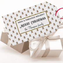 Pain d'épices Homme Cookie Motif Joyeux Noël 10