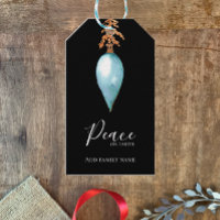 Paix sur Terre Peint à la main couleur bleue Aquar
