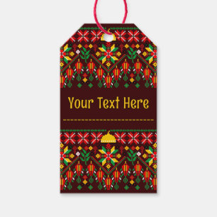 Étiquettes-cadeau Palestine Tatreez Broderie traditionnelle