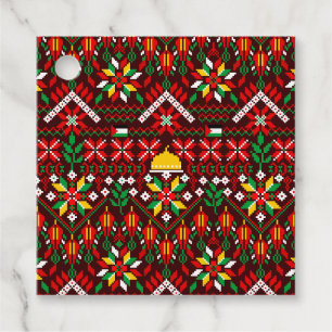 Étiquettes Cadeau Palestine Tatreez Broderie traditionnelle