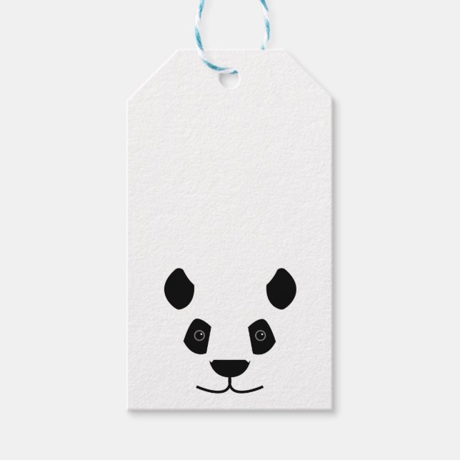 Étiquettes-cadeau Panda (Devant)