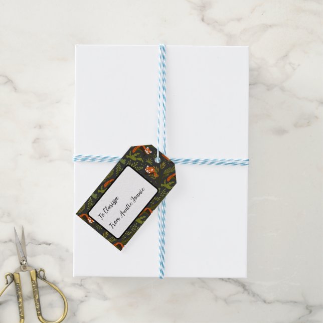 Étiquettes-cadeau Pandas rouges dans la Forêt Noire (With Twine)