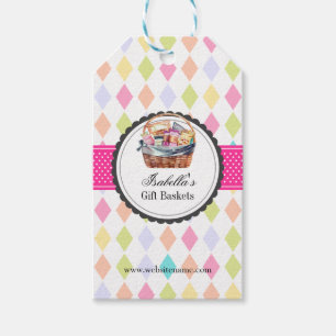 Étiquettes-cadeau Panier cadeau personnalisé