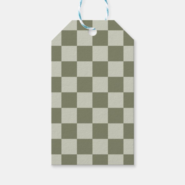 Étiquettes-cadeau Panneau de configuration Sage Green (Devant)