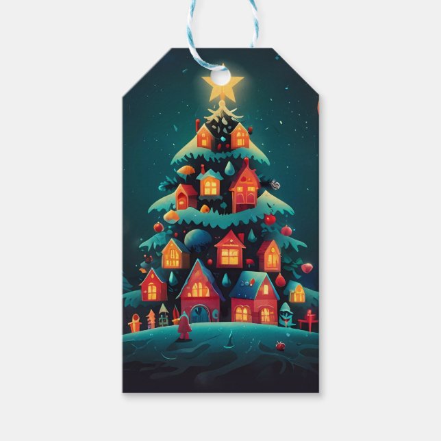 Étiquettes-cadeau Papier d'emballage (Devant)