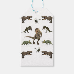 Étiquettes-cadeau Papier Dinosaure
