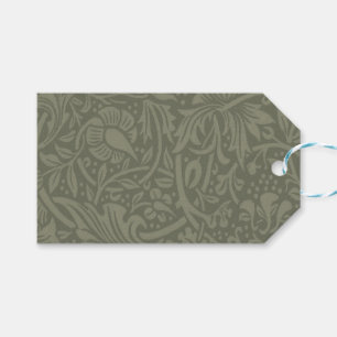 Étiquettes-cadeau Papier peint floral Narcisse William Morris