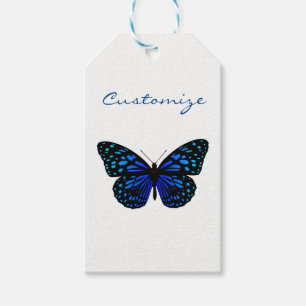 Étiquettes-cadeau Papillon bleu Thunder_Cove