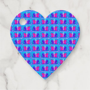 Étiquettes Cadeau Papillon coloré Filtre de Miami Base