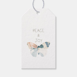 Étiquettes-cadeau Papillon de la paix et de la joie