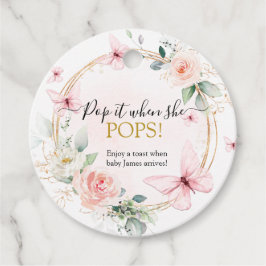 Étiquettes Cadeau Papillon Pop it quand elle pop