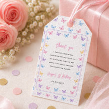 Papillon Rose Violet Mignon 1er Anniversaire pour