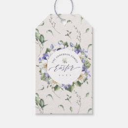 Étiquettes-cadeau Pâques printanières de l'aquarelle