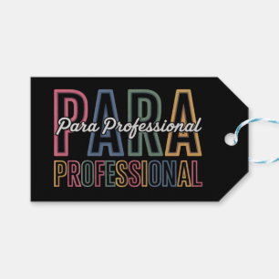 Étiquettes-cadeau Para Paraprofessionnel Paraéducateur Premier Jour