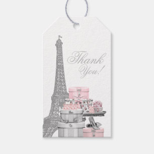 Étiquettes-cadeau Paris Anniversaire Fête Favoriser