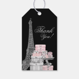 Étiquettes-cadeau Paris Anniversaire Fête Favoriser