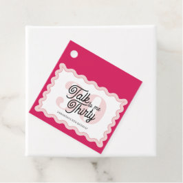 Étiquettes Cadeau Parlez trente à moi Curvy Super 30e anniversaire