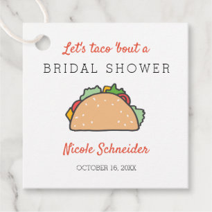 Étiquettes Cadeau Parlons Taco D'une Fête de Mariage Mexicaine