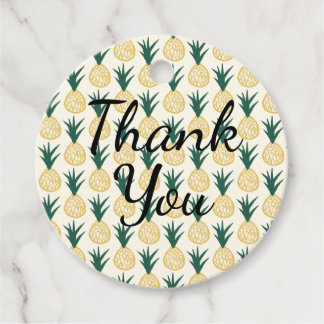 Étiquettes Cadeau Parti Merci de l'ananas