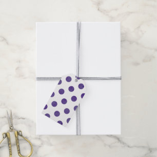 Étiquettes-cadeau Parti pourpre Royal Ultra-Violet Pois de raisins