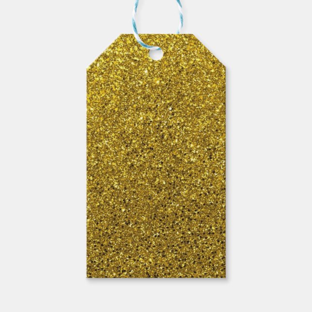 Étiquettes-cadeau Parties scintillant Gold Sparkle (Devant)