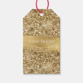 Étiquettes-cadeau Parties scintillant Gold Sparkle