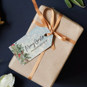 Étiquettes-cadeau Parties scintillant Joyeux Noël Fêtes Tags cadeaux