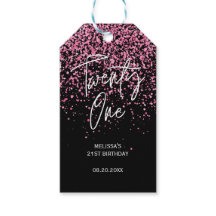 Parties scintillant rose chaud pétillant Noir 21e 