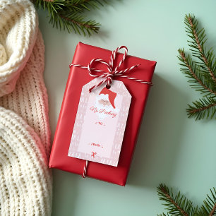 Étiquettes-cadeau Pas De Visite De La Santa Claus À Et De