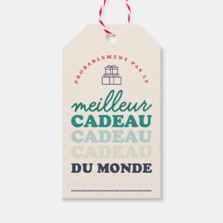Étiquettes-cadeau Pas le meilleur du monde